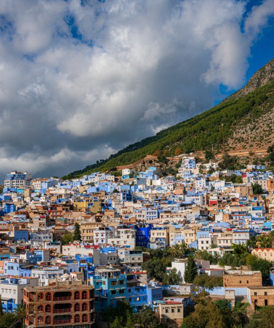 panoramic view of chefchaouen