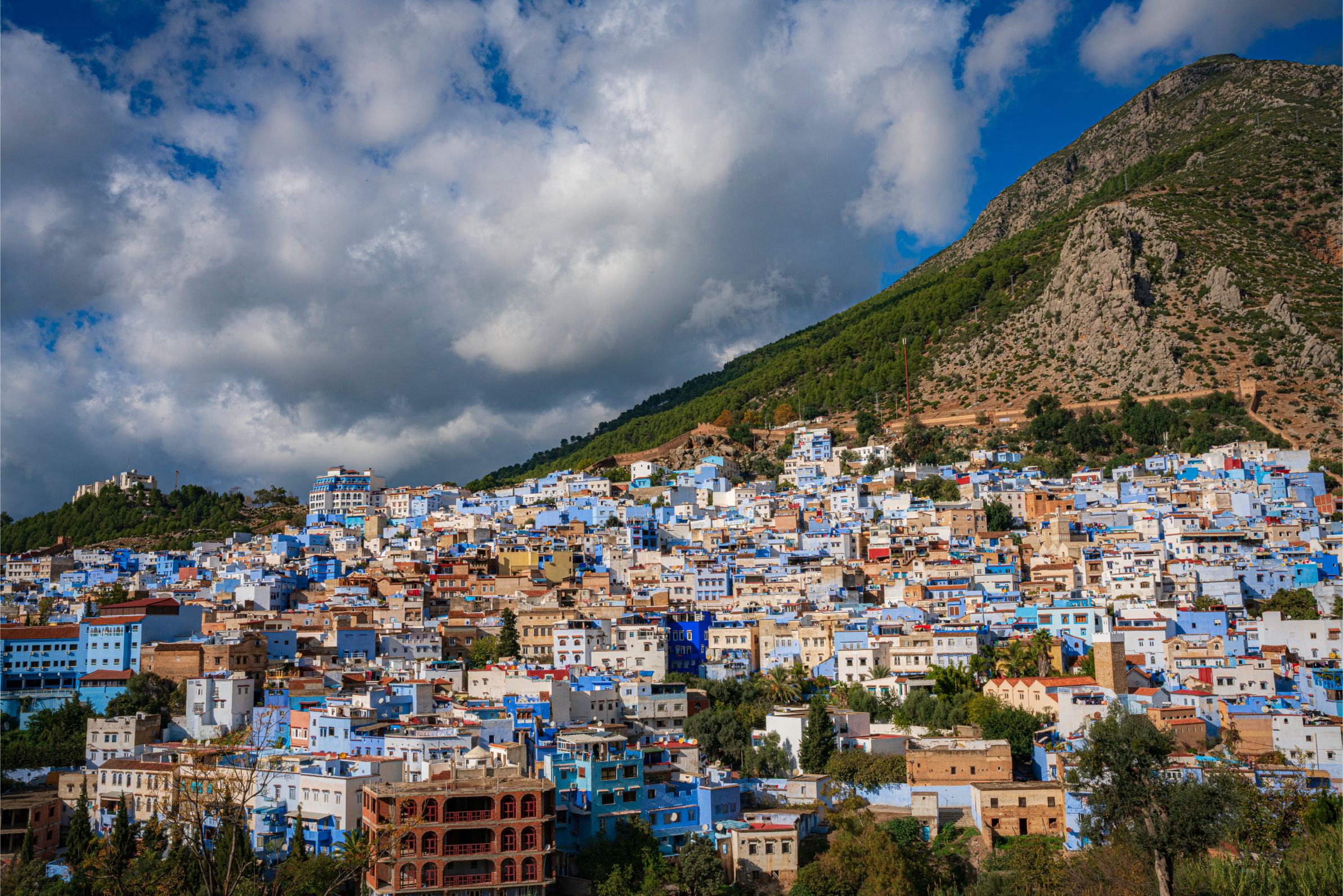 panoramic view of chefchaouen