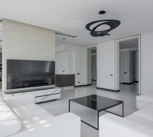 Buenos materiales, modernidad y lujo en los apartamentos de la zona moderna de Tánger.